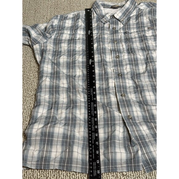 Eddie Bauer AV Button Down Shirt Men’s XL Grey Plaid Outdoor Short Sleeve - Picture 7 of 7